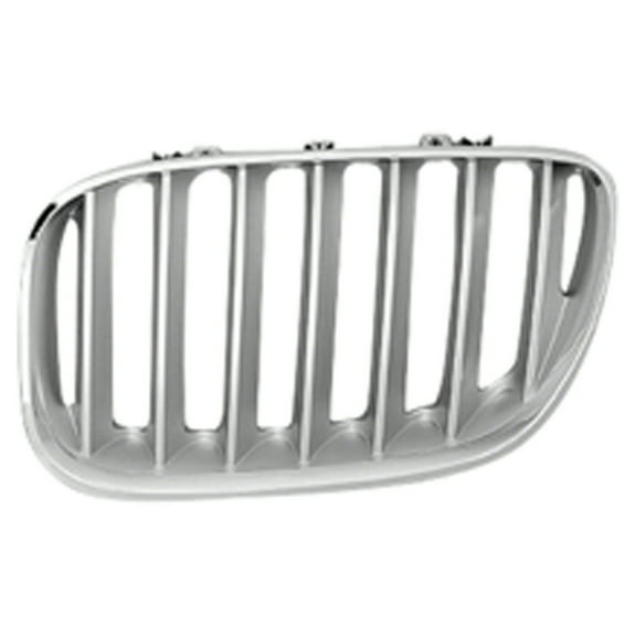 New Aftermarket  Premium Fit Chrome / Titanium Silver Driver Side Grille 51137124815 fits 2004-2006 BMW X5