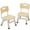 Beige, variant on JoanKaren Kids Chair Set of 2,3 Level Height Adjustable Plastic Toddler Chairs for Children Boys Girls Age 2-6,Home, Classroom, Nursery Use,Grayish Blue