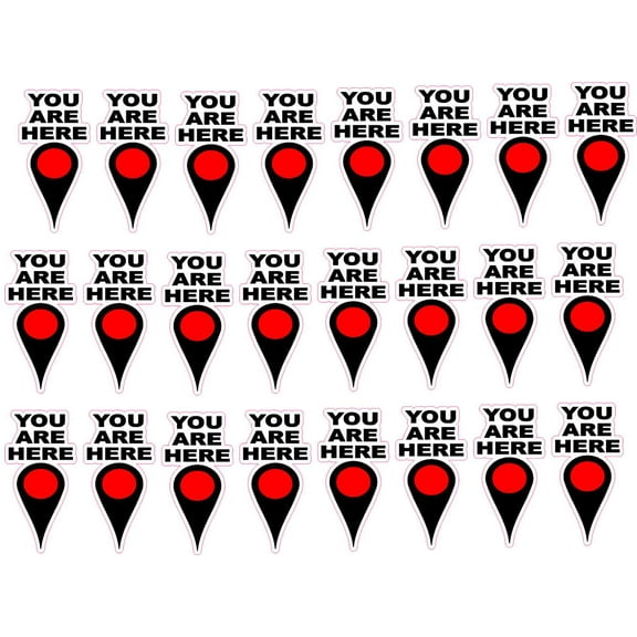 StickerTalk You Are Here Pointer Stickers, 0.5 inches x 1 inches
