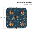 thumbnail image 2 of Kdxio German Shepherd Dog Funny Coasters,4 Pcs Leather Coasters,Housewarming Gifts,Protect Furniture from Water Marks Scratch and Damage, 2 of 8