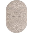 thumbnail image 2 of Rugs.com Lola Collection Rug – 5' x 8' Oval Oval Gray Medium Rug Perfect For Living Rooms, Large Dining Rooms, Open Floorplans, 2 of 6