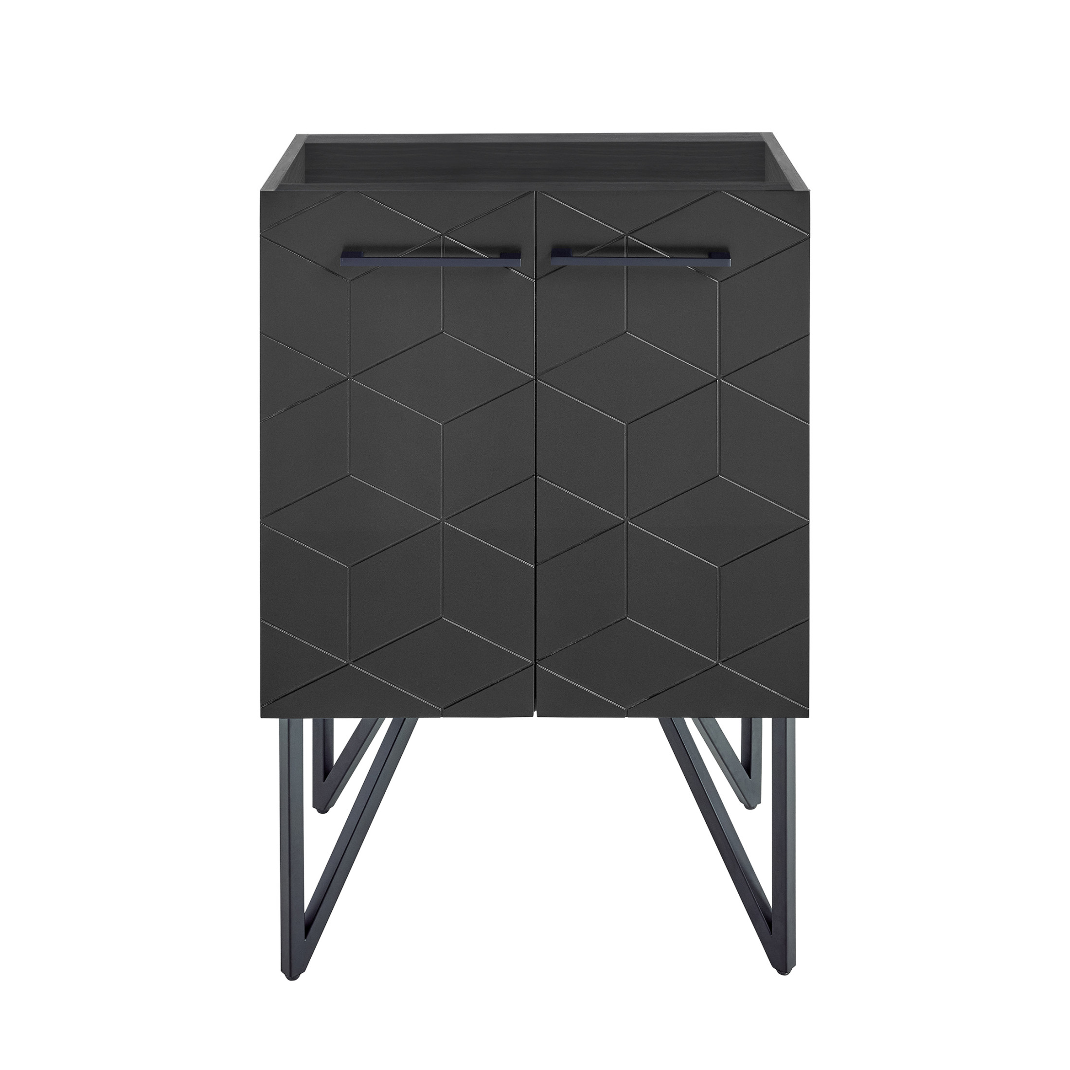 Annecy 24 Phantom Black Bathroom Vanity Cabinet Only (SM-BV251B)