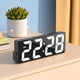 thumbnail image 1 of Reloj despertador digital LED simple con pantalla digital grande, moderno, con múltiples configuraciones, para escritorio, mesita de noche, estudio, cocina, espejo, reloj despertador digital, 1 of 6