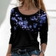 thumbnail image 2 of Camisas Para Mujer Moda Manga Larga Cuello Redondo Blusa Estampada Otoño Causal Pullover Tops Odeerbi  ODB127880, 2 of 5