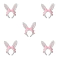 thumbnail image 2 of maskred Comfortable Hair Hoop For Girls Enjoy Fashionable And Comfortable Wear Cute Pink 5Set, 2 of 6