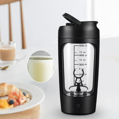 

Electric Protein Shaker Bottle 650ml Powerful Rechargeable Shaker Cups for Milk Milkshakes Outdoor Travel Fitness black