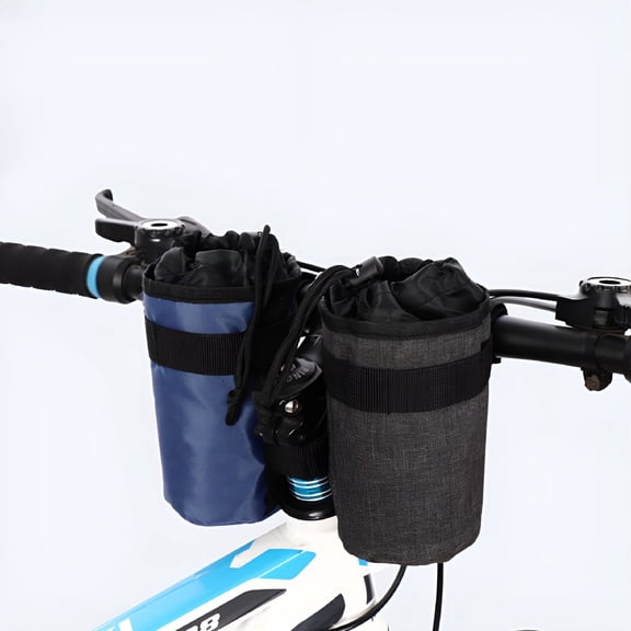 LADYGYM 2026 New Bike Handlebar Cup Holder Water Bottle Drink Holder Insulated Bag for Cycling, Biking, Commuting, Touring Fits Mountain Road Bike Cycling - 2 Colors Optional