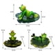 thumbnail image 2 of De Rana, Estatua De Ranas Flotantes De Resina, Ornamento, Decoración De Estanque De Jardín, Escultura De Rana Verde Para El Hogar, Escritorio, Decoración De Jardín matsuzay HA043481-03, 2 of 6