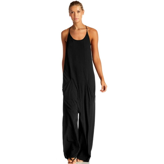 Vitamin A Black EcoLux Gemini Jumpsuit 7JSRCB Black / Small