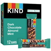 KIND Nut Bars, Dark Chocolate Almond Mint, 1.4 oz, 12 Ct