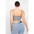 thumbnail image 5 of Plaid Hook & Eye Sweetheart Crop Top L, 5 of 5