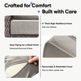 thumbnail image 4 of Giantfurnni Luxury Outdoor Deep Seat Cushion 22 X 24 X 6 inch Replacement Cushions for Patio Furniture, Beige, 4 of 9