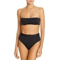 thumbnail image 2 of Aqua BLACK Belted High-Waist Bikini Swim Bottom, US Small, 2 of 3