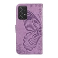 thumbnail image 5 of SaniMore Wallet Case for Samsung Galaxy A23, PU Leather Embossed Butterfly Flip Folio Cover Card Holder [Kickstand][Wrist Strap] All Arpund Protective Shockproof Shell, Purple, 5 of 18