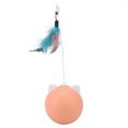 thumbnail image 2 of FYBTO Pet Cat Teaser Ball Automatic Spinning Tumbler with Colorful Light Interactive Toy(Nude Color)-090401, 2 of 5