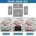 thumbnail image 6 of FUIALDOLG 4-Pieces Hummingbird Cherry Blossom Print Recliner Sofa Covers Stretch Washable Reclining Couch Covers for Reclining Chair Sofa Slipcovers Fall Furniture Protector, 6 of 7