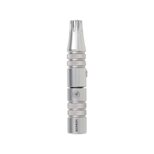 MERKUR Tondeuse pour Poils du Nez et des Oreilles, Outil Sûr d'Épilation pour Hommes et Femmes, Mécanisme de Torsion et de Coupe, Pince en Acier Inoxydable, Facile à Nettoyer, Sans Pile