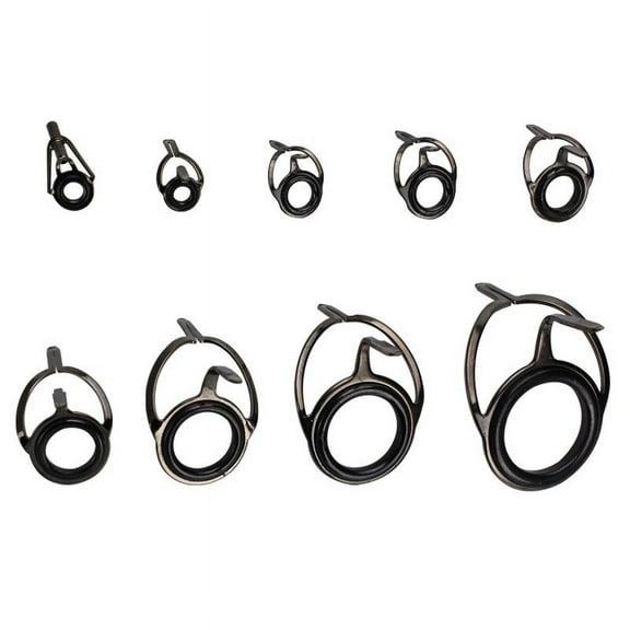 40/45Pcs Fishing Rod Guide Rings Guides Tip Set Repair Kit with Fish Box 45Pcs