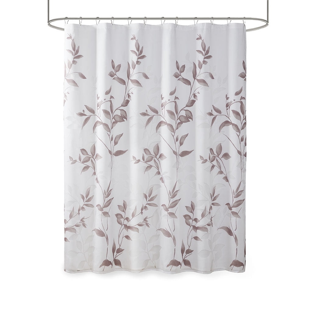 MAYEERTY Burnout Printed Shower Curtain, Multicolor Floral Bathroom Shower Curtains