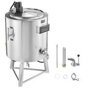 KFFKFF Dairy Sterilizer 100L, Industrial Grade Milk Treatment Equipment, Constructed from 304 Food-Safe Stainless Steel, Expert Sterilization with Adjustable Time and Temperature, Suitable for Milk