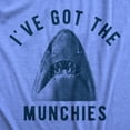 thumbnail image 2 of Mens Ive Got The Munchies T Shirt Funny Shark Bite Attack Eating Joke Tee for Guys Graphic Tees, 2 of 9