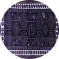 thumbnail image 1 of Ahgly Company Machine Washable Indoor Round Persian Blue Traditional Area Rugs, 4' Round, 1 of 4