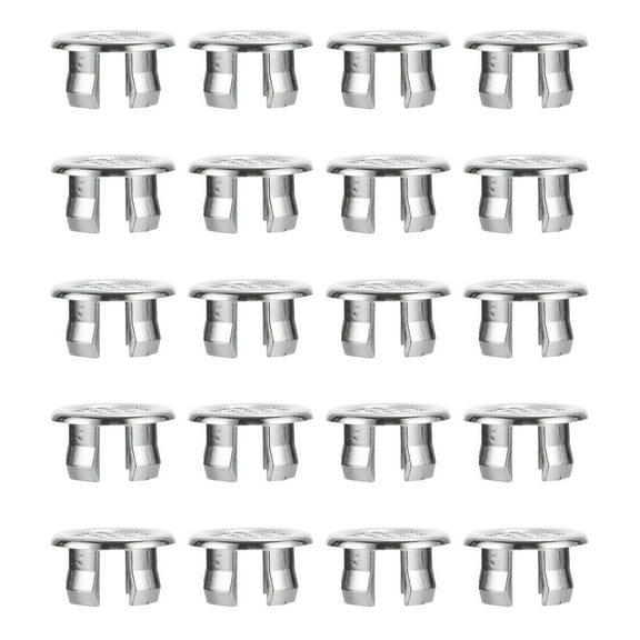 FOMIYES 20Pcs Round Plastic Sink Overflow Covers for Home Use Bathroom Sink Stopper