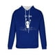 thumbnail image 5 of Dolkfu Sudadera de invierno para hombre con capucha, sudadera casual con estampado y bolsillo tipo canguro, camiseta de estilo callejero para hombre. M, 5 of 5