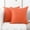 Blaze Orange, variant on Jepeak Pack of 2 Throw Pillow Covers Burlap Linen Cushion Cases, Home Decorative Farmhouse Solid Square Pillow Covers for Bed Sofa Couch Chair (18x18 inches, Bright Yellow)