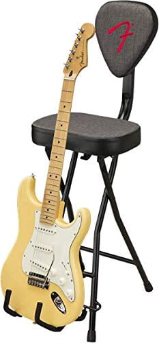 Fender 351 Pick Back Stool / Guitar Stand Combo w/Padded Seat #0991802006 - NEW