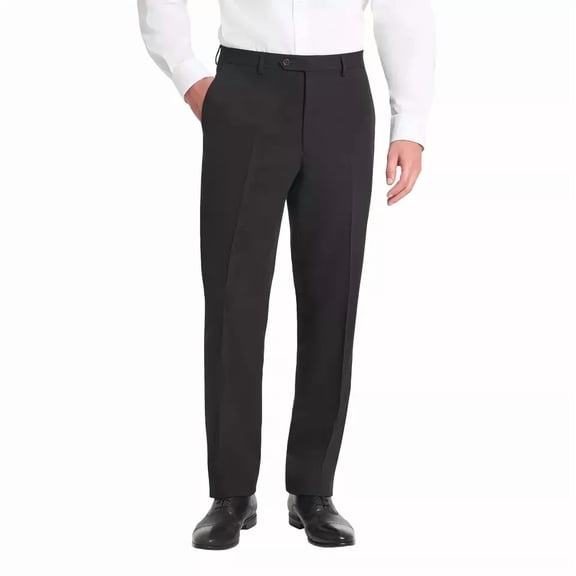 Chaps Men's Suit Separate Pant, Black, 34x32