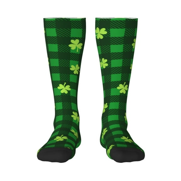 Honeii Happy St. Patrick's Day5 Print Long Socks,Novelty Design Socks Gift for Men and Women,Crew Socks,Calf Socks