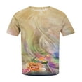 thumbnail image 5 of Patlollav Womens Plus Size Short Sleeve Tshirt 2024 Summer Floar Print Casual Crewneck Tunic Tops Loose Tee Shirts, 5 of 6