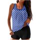 thumbnail image 1 of Traje de Baño de Dos Piezas para Mujeres Traje de Baño Conservador con Correa de Espalda Y Control Del Vientre, Conjuntos Cortos de Playa para Mujeres, 1 of 6