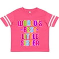 thumbnail image 3 of Inktastic Worlds Best Little Sister Girls Toddler T-Shirt, 3 of 5