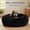 Black, variant on Calming Donut Cuddler Pet Bed, Anti-Anxiety Soft Plush Round Cushion, Warming Cozy Snuggle for Small & Medium Dogs and Cats, Multiple Sizes