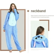 TBWYF Onesie Costumes One Piece Pajama Unisex Union Suits Animal Costume Blue Stitch S