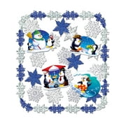 24 Piece Let It Snow Metallic Winter Holiday Decorations Kit