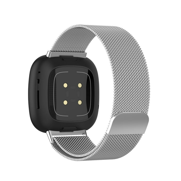 Fitbit stainless sales steel band versa