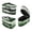 Clover Design, variant on Irons Organizer Bag Striped Shamrock Design Travel Case Zipper Closure, Case Only