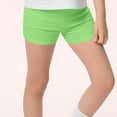 thumbnail image 3 of Jalioing Kids Summer Shorts Cotton Biker Shorts for Girls Solid Color Elastic Waist Casual Athletic Shorts, 3 of 5