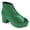 Green, variant on Women Peep Round Toe Platform Ankle Boots Back Zipper Chunky Block Heels Comfortable Daily Dress Booties Size 10 Brown