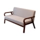 thumbnail image 2 of sofá de la sala,Sillón sofá sillón Respaldo Cuerpo Sofá,Sofá de salón interior con estructura de madera.,Sofá minimalista moderno para dormitorio de oficina en Gris marrón, 2 of 9