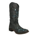 thumbnail image 2 of Roper Womens Belle Metallic Tooled Inlay Square Toe Cowboy  Mid Calf Boots, 2 of 5