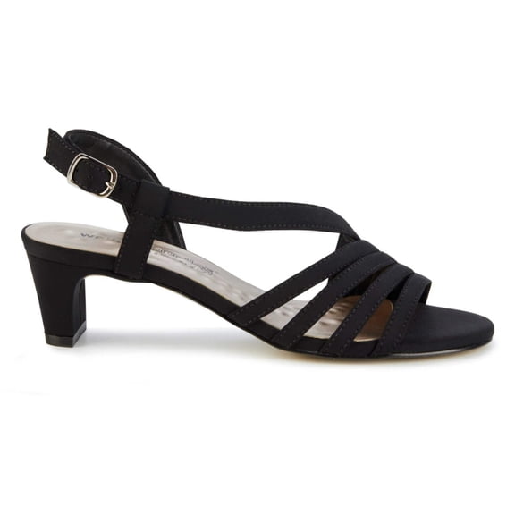 Walking Cradles Wc Lettie Women Dress Sandals In Black Micro