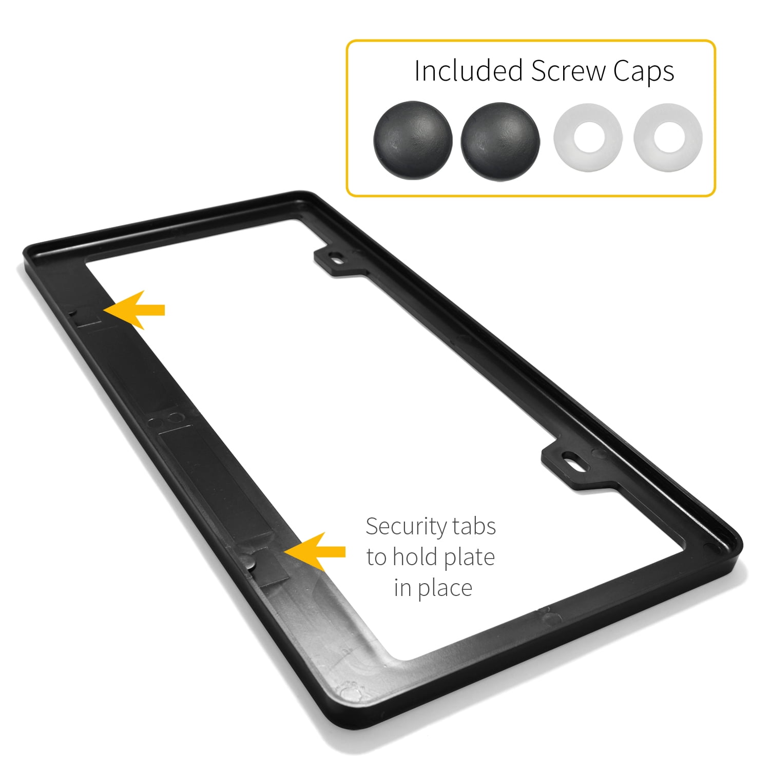iPick Image for Ford Platinum in 3D on Silver Real 3K Carbon Fiber Finish ABS Plastic License Plate Frame, Official Licensed