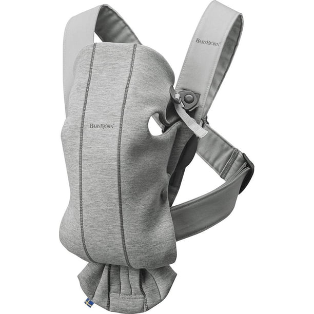 Portabebés BabyBjörn gris claro de Tejido de Punto 3D