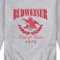 thumbnail image 3 of Budweiser - Anheuser Eagle Crest Graphic Fleece Sweatshirt, 3 of 5