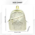 thumbnail image 3 of Aesthetic Backpack with Star Cutout Window, 15.74X12.59X5.11" Printed Casual Daypack, Clear Decor Backpack, Lightweight Commute Rucksack, Multi Pocket Storage Bag, Fashion Carry Backpack, 3 of 5