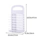 thumbnail image 3 of Cesta plegable para ropa sucia de pared | Organizador de plástico transpirable para baño y lavandería | Blanco o azul, 3 of 6